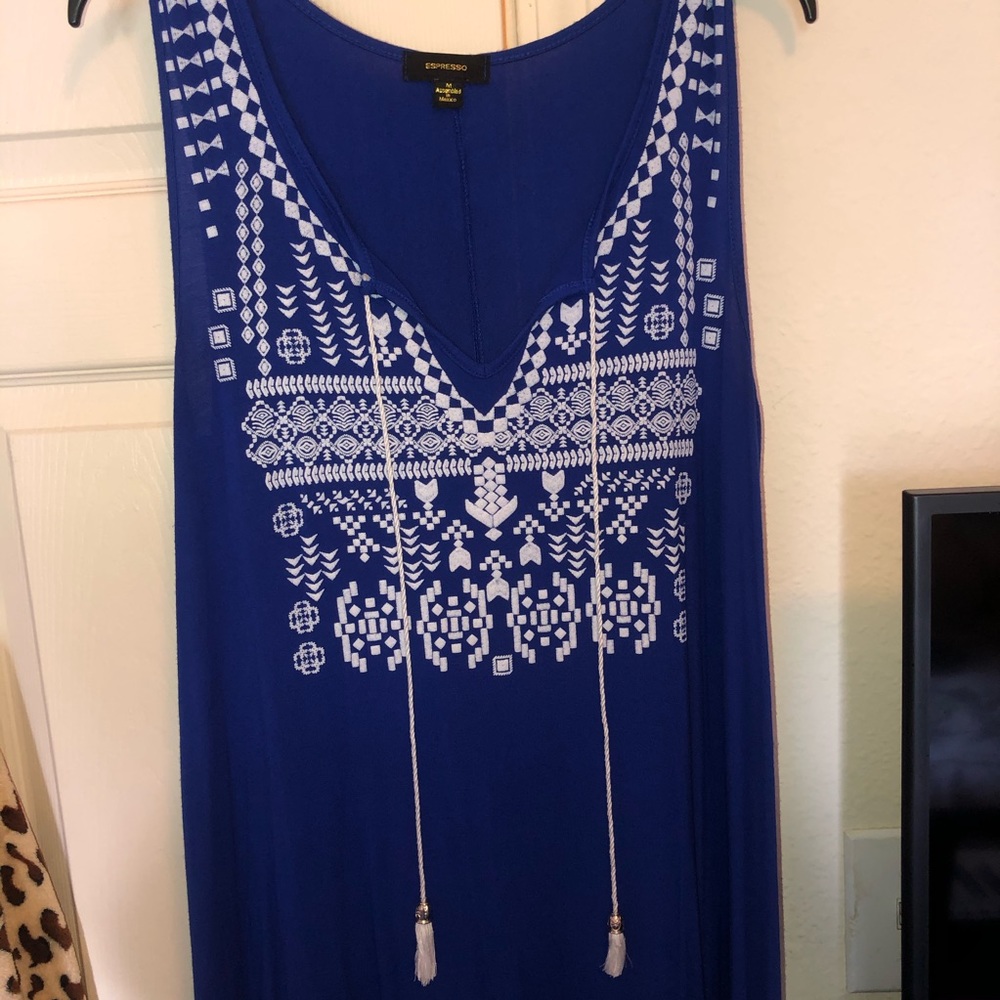 Blue & White Dress - Picture 2 of 4